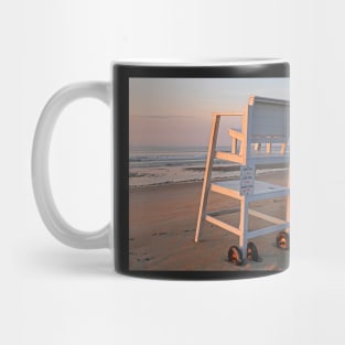 Lifeguard Chair Ogunquit Beach at Sunrise Ogunquit Maine Mug